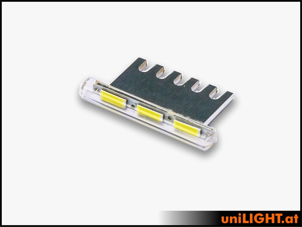 uniLIGHT 3mm BAR Blitzlicht, 22Wx3, für 12V, Farbe weiß