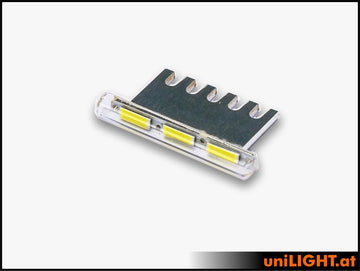 uniLIGHT 3mm BAR Blitzlicht, 22Wx3, für 12V, Farbe weiß