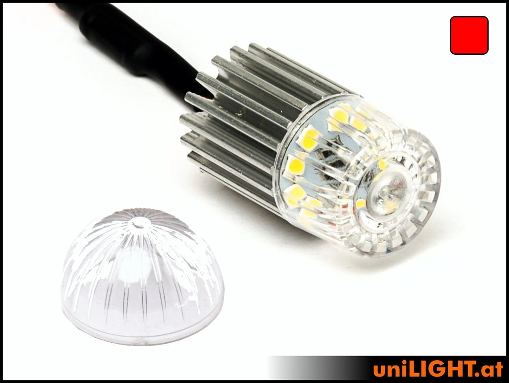 uniLIGHT 19mm ROUND Strobe Light, 20Wx2 with Temp-Fuse