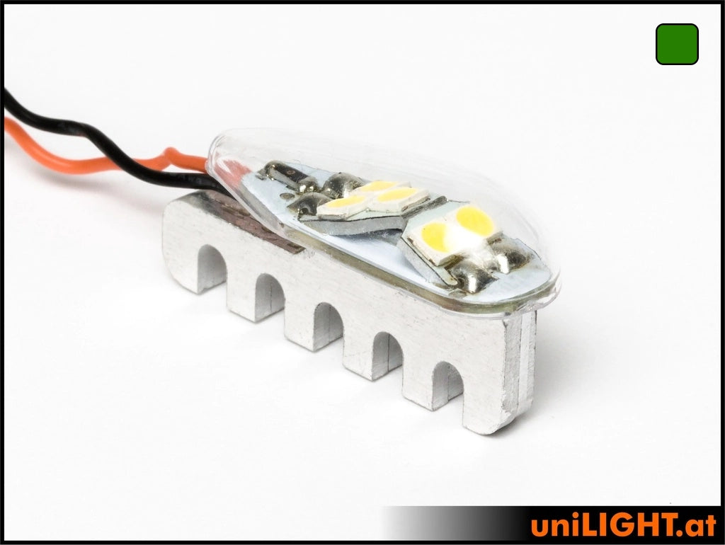 uniLIGHT 9mm PRO Blitzlicht, 10Wx2, kurze Bauform