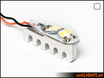 uniLIGHT 9mm PRO Blitzlicht, 10Wx2, kurze Bauform